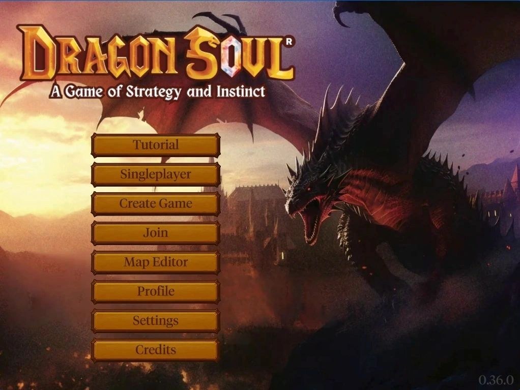 The Dragon Soul main menu
